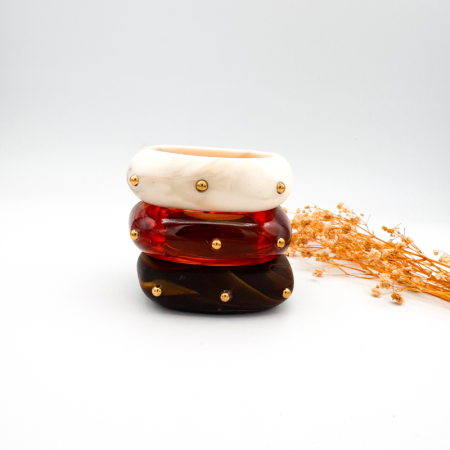 Pulsera Tachas Cuadrada